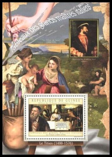 Poštová známka Guinea 2012 Umenie, Tizian Mi# Block 2153 Kat 16€