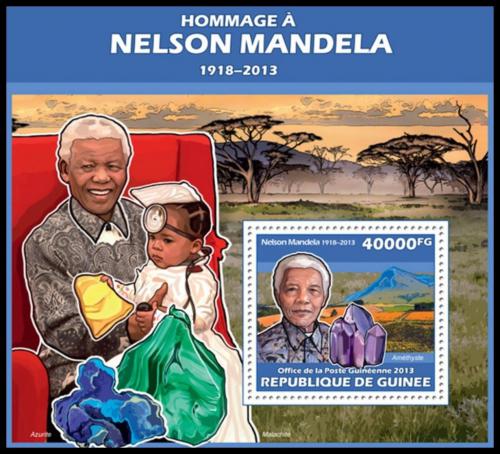 Poštová známka Guinea 2013 Nelson Mandela Mi# Block 2321 Kat 16€
