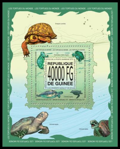 Poštová známka Guinea 2013 Korytnaèky Mi# Block 2295 Kat 16€
