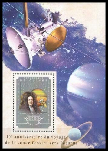 Poštová známka Guinea 2014 Let sondy k planetì Saturn Mi# Block 2462 Kat 16€