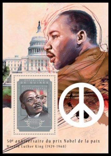 Poštová známka Guinea 2014 Martin Luther King Mi# Block 2461 Kat 16€