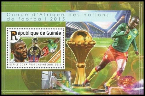Poštová známka Guinea 2015 Africký pohár ve futbale Mi# Block 2527 Kat 14€