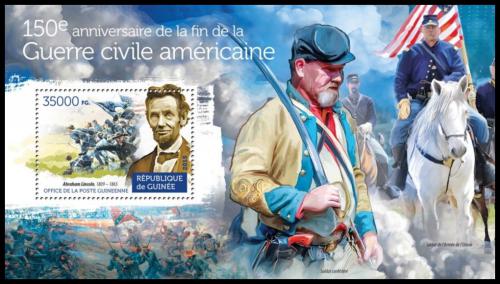 Poštová známka Guinea 2015 Americká obèanská válka Mi# Block 2536 Kat 14€