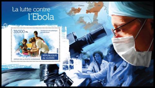 Poštová známka Guinea 2015 Boj proti ebole Mi# Block 2548 Kat 14€ 