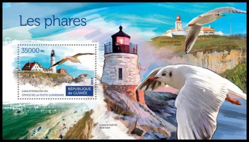 Poštová známka Guinea 2015 Majáky a ptáci Mi# Block 2534 Kat 14€