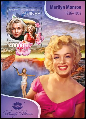 Poštová známka Guinea 2015 Marilyn Monroe Mi# Block 2597 Kat 16€
