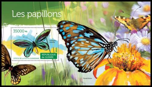 Poštová známka Guinea 2015 Motýle Mi# Block 2529 Kat 14€