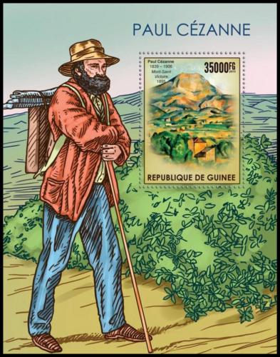 Poštová známka Guinea 2015 Umenie, Paul Cézanne Mi# Block 2557 Kat 14€