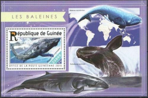 Poštová známka Guinea 2015 Ve¾ryby Mi# Block 2507 Kat 14€