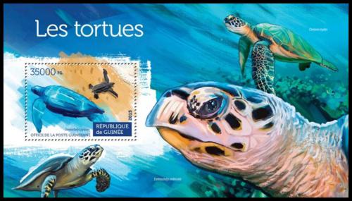 Poštová známka Guinea 2015 Korytnaèky Mi# Block 2531 Kat 14€