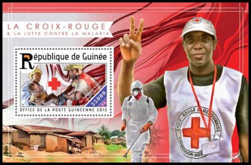 Potov znmka Guinea 2016 Boj proti malrii Mi# Block 2512 Kat 14 - zvi obrzok