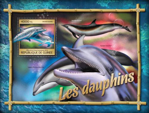 Poštová známka Guinea 2016 Delfíny Mi# Block 2667 Kat 16€ 