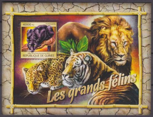 Poštová známka Guinea 2016 Maèkovité šelmy Mi# Block 2673 Kat 16€
