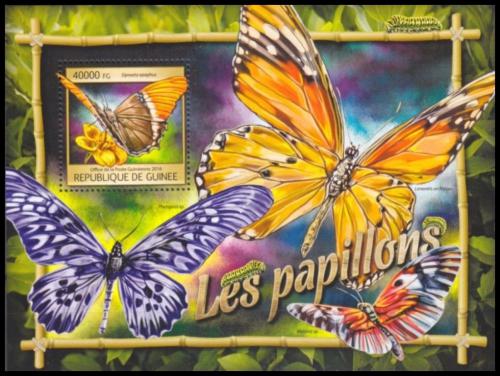 Poštová známka Guinea 2016 Motýle Mi# Block 2653 Kat 16€