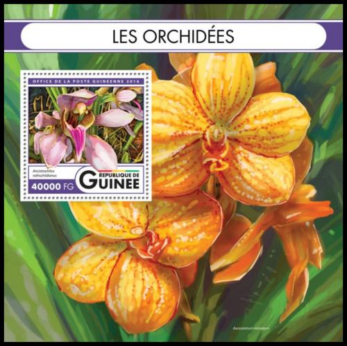 Poštová známka Guinea 2016 Orchideje Mi# Block 2680 Kat 16€