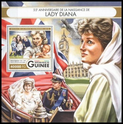 Poštová známka Guinea 2016 Princezna Diana Mi# Block 2699 Kat 16€