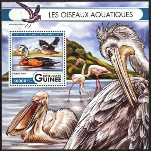 Poštová známka Guinea 2016 Vodní ptáci Mi# Block 2704 Kat 20€ 