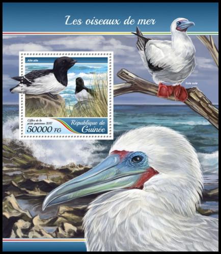 Poštová známka Guinea 2017 Moøští ptáci Mi# Block 2808 Kat 20€