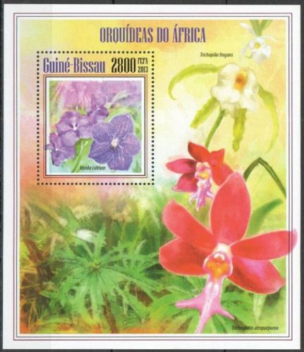 Poštová známka Guinea-Bissau 2013 Africké orchideje Mi# Block 1222 Kat 9€