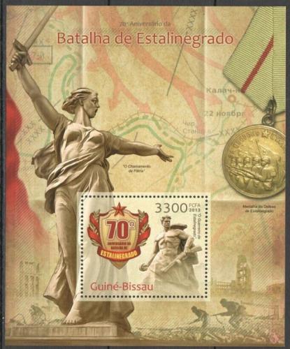 Poštová známka Guinea-Bissau 2013 Bitka u Stalingradu Mi# Block 1142 Kat 13€