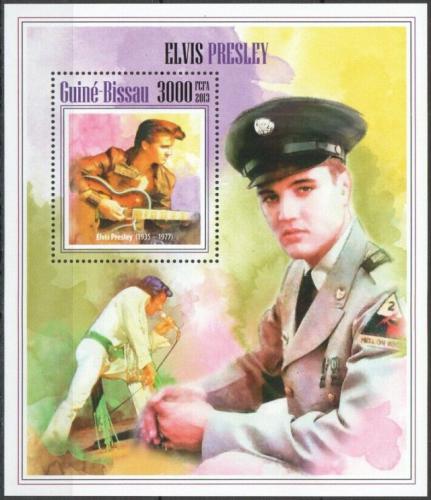 Poštová známka Guinea-Bissau 2013 Elevys Presley Mi# Block 1212 Kat 12€