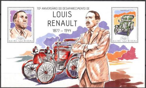 Poštová známka Guinea-Bissau 2014 Automobily Renault Mi# Block 1242 Kat 12€ 