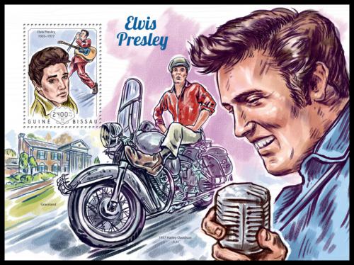 Poštovní známka Guinea-Bissau 2014 Elvis Presley Mi# Mi# Block 1296 Kat 9€
