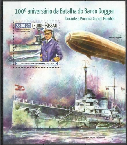Poštová známka Guinea-Bissau 2015 Bitka u Dogger Banku Mi# Block 1411 Kat 11€