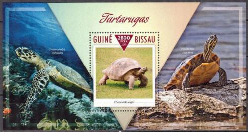 Poštová známka Guinea-Bissau 2015 Korytnaèky Mi# Block 1361 Kat 11€