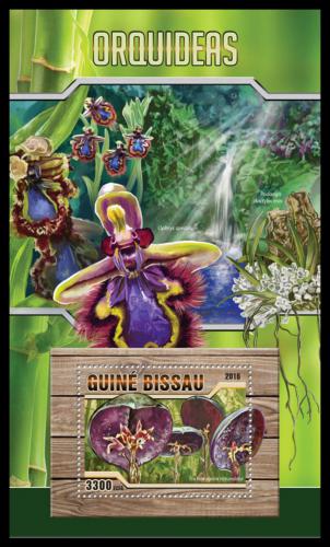 Poštová známka Guinea-Bissau 2016 Orchideje Mi# Block 1487 Kat 12.50€