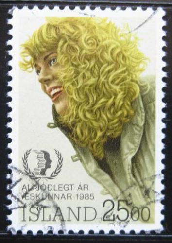 Poštová známka Island 1985 Islandská dívka Mi# 635