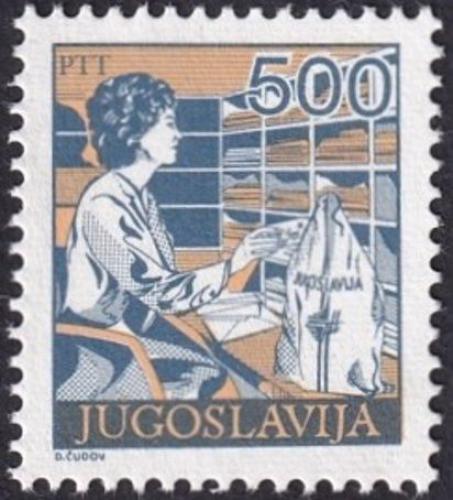 Potov znmka Juhoslvia 1988 Potovn sluby Mi# 2272 