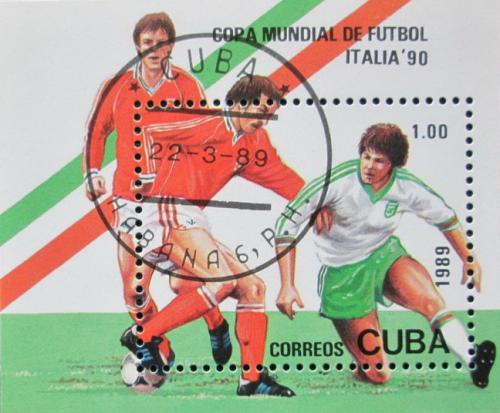Potov znmka Kuba 1989 MS ve futbale Mi# Block 114