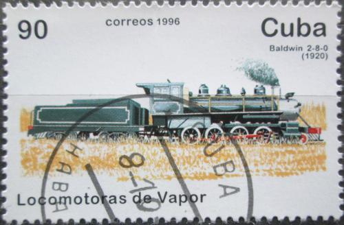 Potov znmka Kuba 1996 Parn lokomotva Mi# 3950
