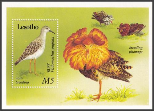 Potov znmka Lesotho 1989 Vtci Mi# Block 66