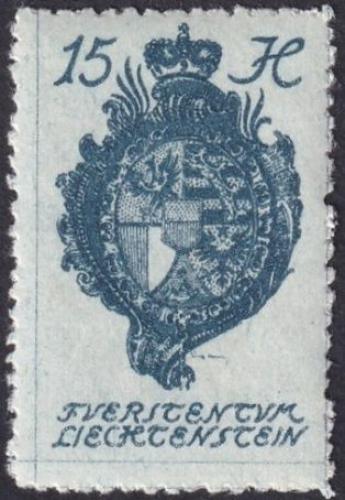 Potov znmka Lichtentajnsko 1920 Znak knectv Mi# 27