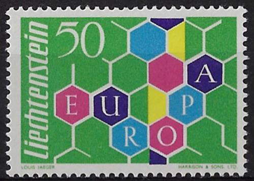 Poštová známka Lichtenštajnsko 1960 Európa CEPT TOP Mi# 398 Kat 65€