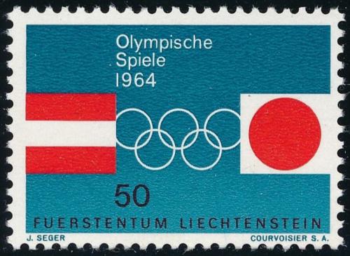 Poštová známka Lichtenštajnsko 1964 ZOH Innsbruck Mi# 437