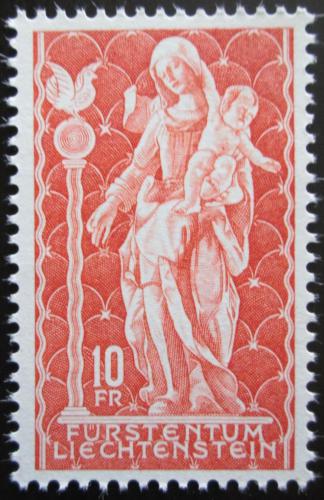 Poštová známka Lichtenštajnsko 1965 Døevìná socha Panny Marie Mi# 449 Kat 8.50€