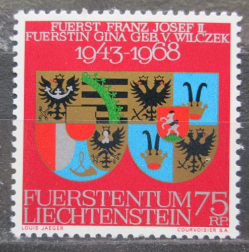 Poštová známka Lichtenštajnsko 1968 Erby Mi# 496