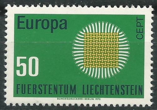 Poštová známka Lichtenštajnsko 1970 Európa CEPT Mi# 525