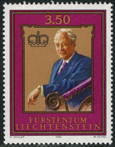Poštová známka Lichtenštajnsko 1986 Kníže František Josef II. Mi# 903 Kat 5.50€