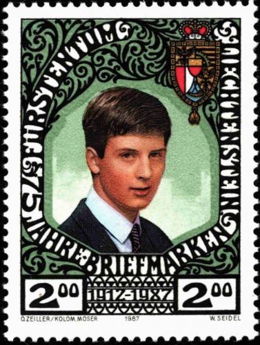 Poštová známka Lichtenštajnsko 1987 Princ Alois Mi# 921 Kat 3.20€