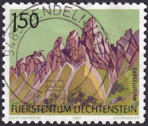 Potov znmka Lichtentajnsko 1989 Garsellitrme Mi# 977