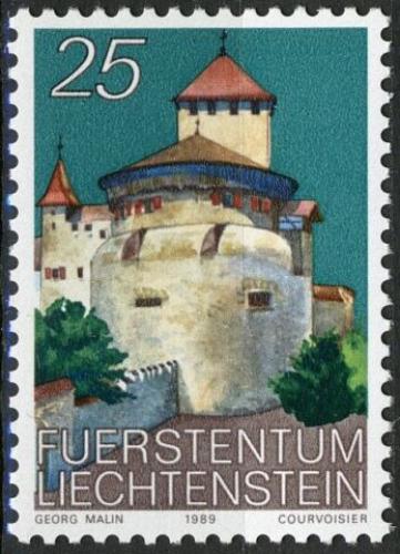 Poštová známka Lichtenštajnsko 1989 Zámek Vaduz Mi# 962