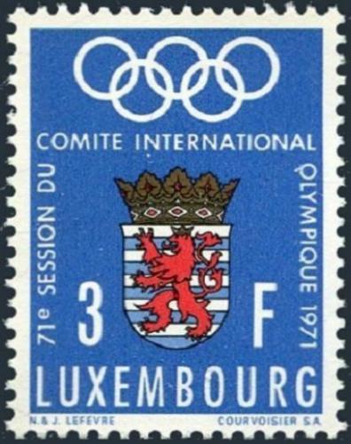 Potov znmka Luxembursko 1971 Zasedn Olympijskho vboru Mi# 826 - zvi obrzok