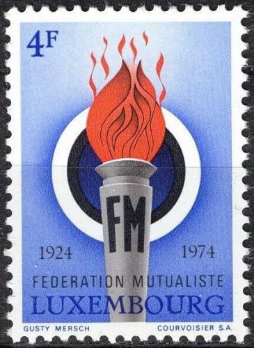 Potov znmka Luxembursko 1974 Symbolick plamen Mi# 877 - zvi obrzok