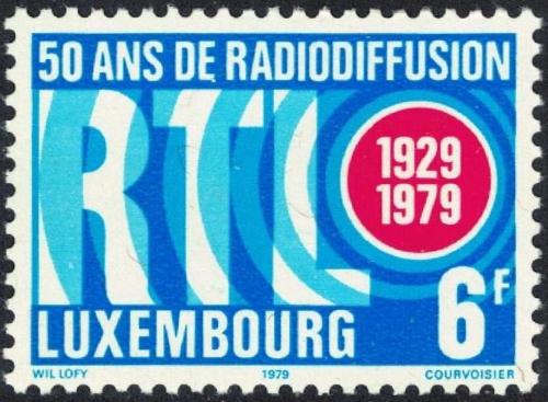 Potov znmka Luxembursko 1979 Rdio RTL, 50. vroie Mi# 997 - zvi obrzok
