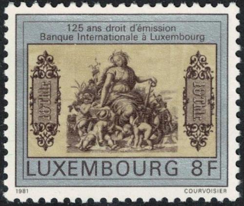 Potovn znmka Lucembursko 1981 Prvn paprov bankovka Mi# 1034 - zvi obrzok