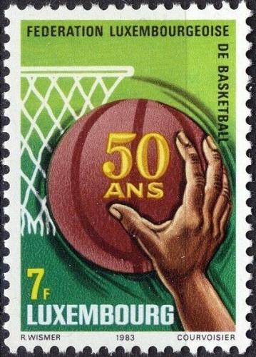 Potov znmka Luxembursko 1983 Basketbalov svaz, 50. vroie Mi# 1083